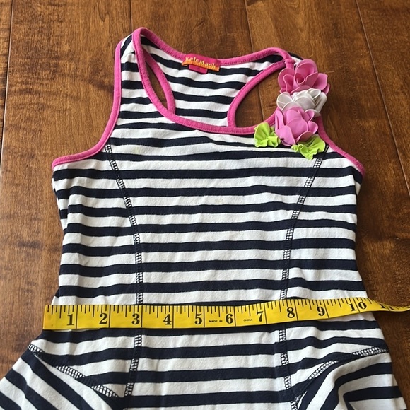 Kate Mack Strips Asymmetrical Sleeveless Dress - Picture 8 of 12